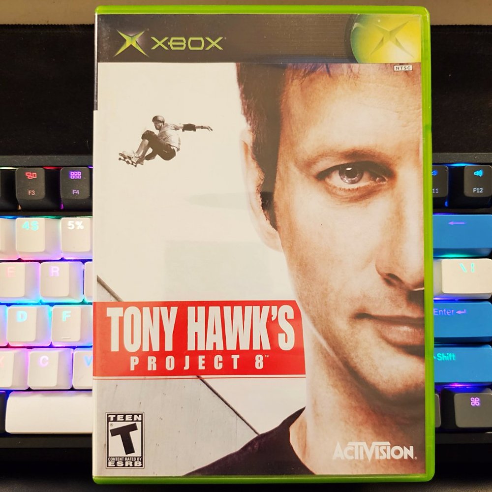 X-Box Tony Hawk Project 8, used, like new, perfect condition